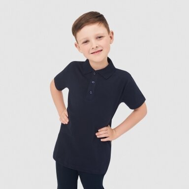Plono trikotažo mokykliniai polo marškinėliai 116-182 cm Plono trikotažo mokykliniai polo marškinėliai 116-182 cm