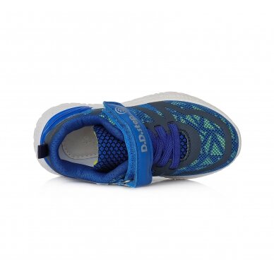 Mėlyni sportiniai LED batai 24-29 d. F61528AM 3