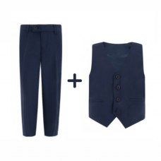 School pants for a boy+waistcoat 140-182 cm