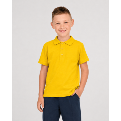 Plono trikotažo mokykliniai polo marškinėliai 116-182 cm