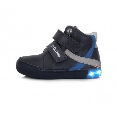 Tamsiai mėlyni LED batai 25-30 d. A068-398M