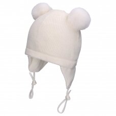 TuTu merino wool hat with pompoms
