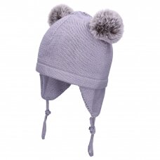 TuTu merino wool hat with pompoms