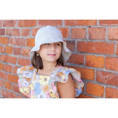 TuTu kepurė-panama iš natūralaus lino TuTu kepurė-panama iš natūralaus lino