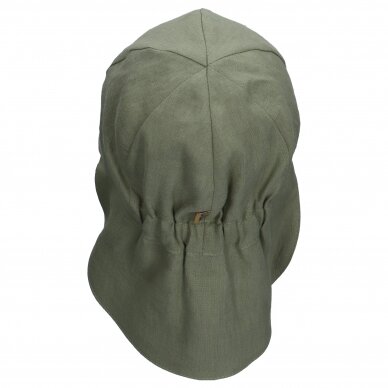 TuTu kepurė su kaklo apsauga iš natūralaus lino 2