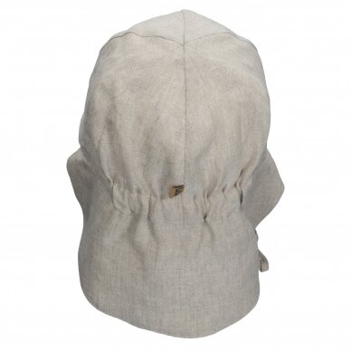 TuTu kepurė su kaklo apsauga iš natūralaus lino 2