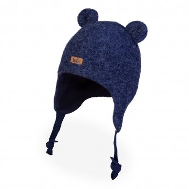 TuTu wool hat with laces Teddy bear
